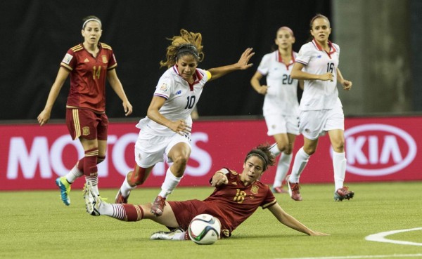 Costa Rica logró valioso empate con España en su debut en Mundial femenino