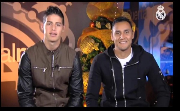 VIDEO: El saludo de Navidad por parte de James Rodríguez y Keylor Navas