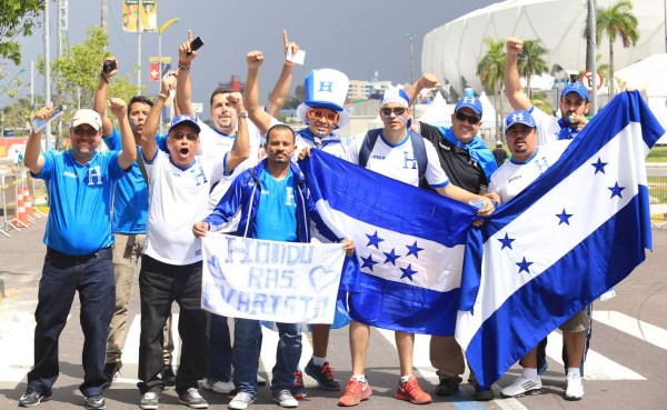 Llegó el ambiente hondureño al Arena da Amazonia