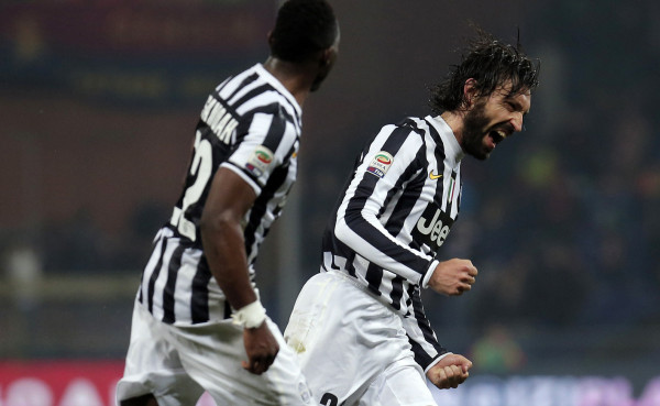 Con la magia de Pirlo, Juventus es más lider que nunca en Italia