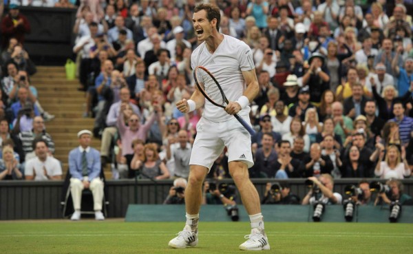 Andy Murray se mete en cuartos de final en Wimbledon