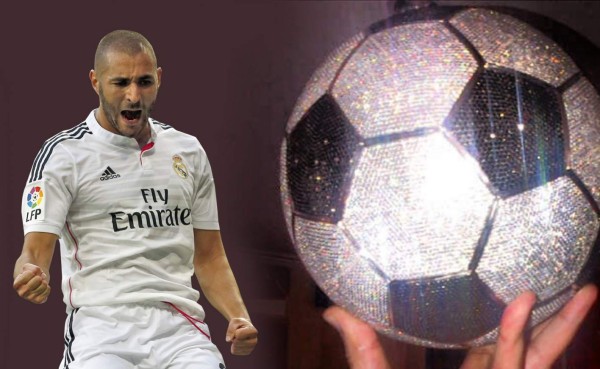 ¡Karim Benzema se compra una pelota de 250 mil dólares!