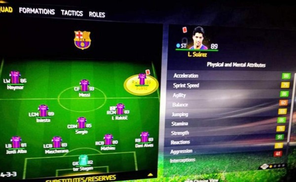 ¡Luis Suárez, suspendido hasta en el FIFA 15!