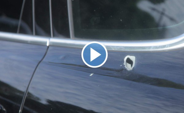 VIDEO: Así quedó el auto de Arnold Peralta tras ser asesinado en Honduras