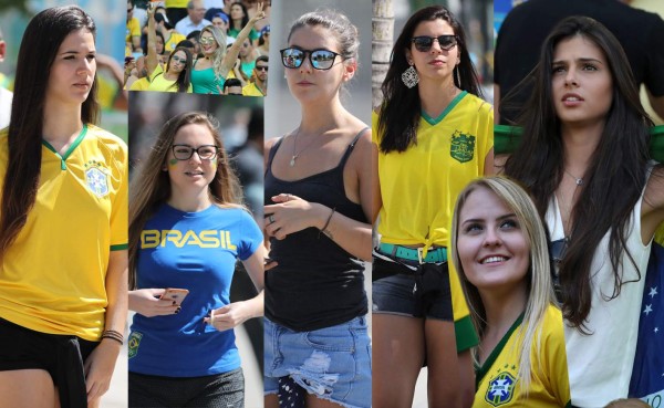 FOTOS: ¡Brasil también goleó en las gradas con las preciosas garotas!