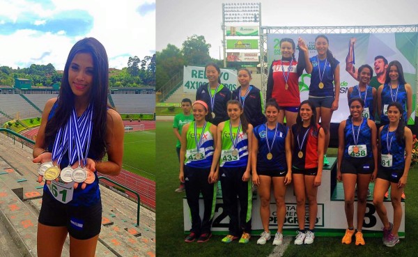 La 'Hija del Viento' retorna a Honduras con medallas del Centroamericano de Atletismo