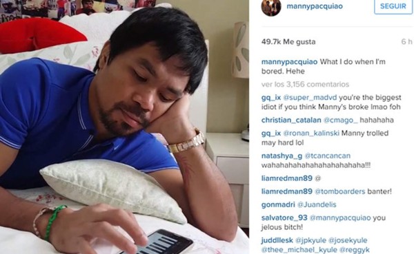 Pacquiao se aburrió con la pelea entre Mayweather y Berto