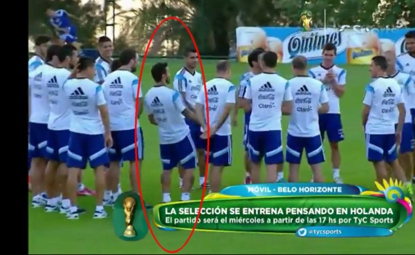Lavezzi y sus compañeros se burlan de la 'caída' de Sabella