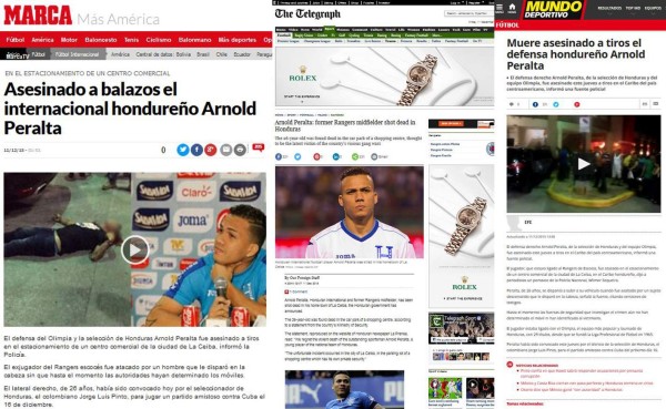 Honduras, en boca de todo el mundo por asesinato de Arnold Peralta