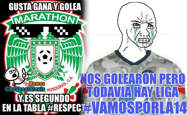 Los memes no perdonan a Motagua tras la victoria de Marathón