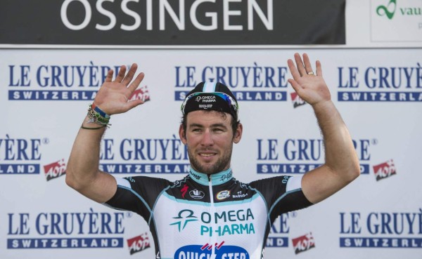 Británico Mark Cavendish líder en la cuarta etapa de la Vuelta de Suiza
