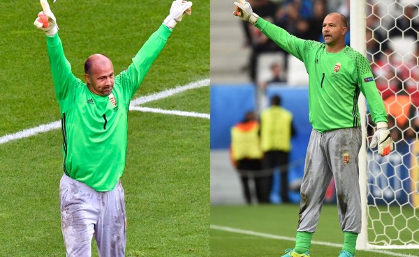 ¿Por qué el arquero de Hungría Gábor Király juega con pijama gris?