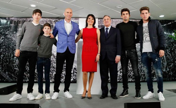 Los hijos de Zidane buscan seguir sus pasos en el fútbol