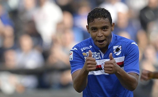 Sampdoria empata con el Inter con gol de Muriel