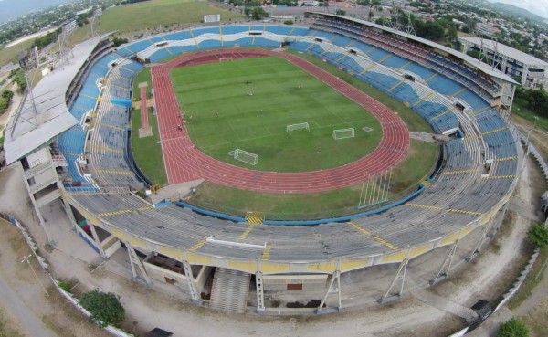 El Drone de DIEZ voló sobre el estadio Olímpico de San Pedro Sula