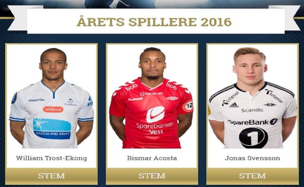 Tico Bismarck Acosta nominado a mejor defensa del año en Noruega