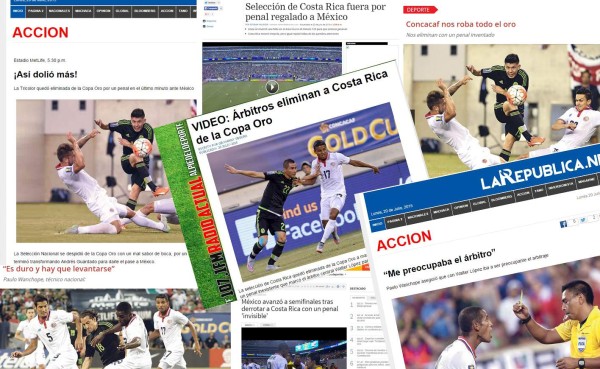 Prensa de Costa Rica: 'Concacaf nos roba todo el oro'