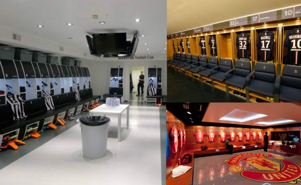 Los vestuarios más sorprendentes de grandes equipos por el mundo