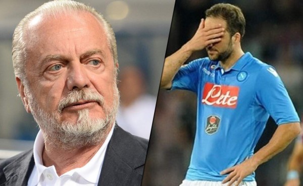 Presidente del Napoli niega que Higuaín haya pedido salir del club