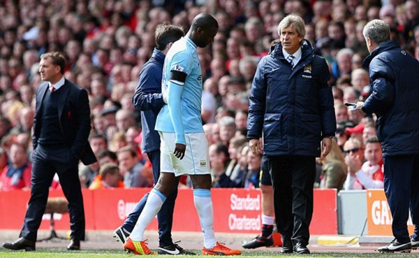 La temporada terminó para Yaya Touré por lesión