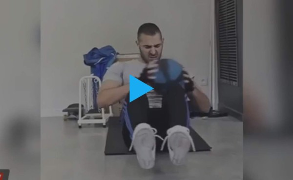 VIDEO: Benzema acelera su recuperación y estaría ante Juventus