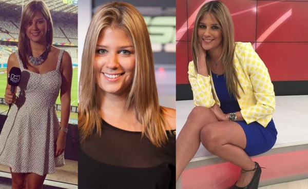 Andrea Guerrero, la bella periodista que se emocionó al entrevistar a James Rodríguez