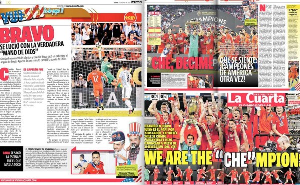 Las pesadas bromas en los titulares de la prensa chilena contra Argentina