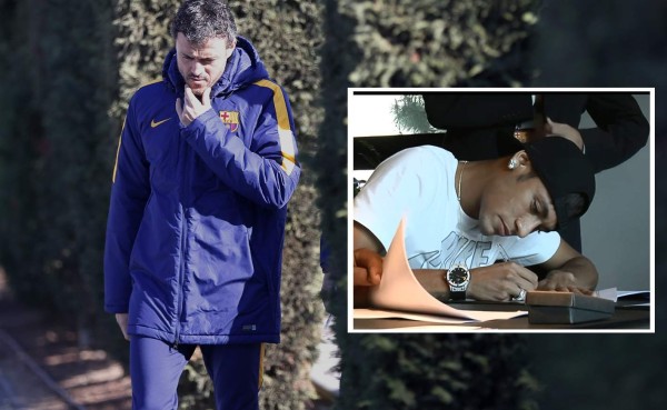 Luis Enrique cree que Neymar renovará con el Barcelona