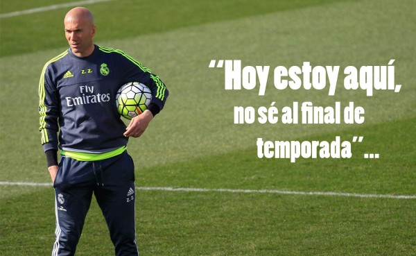 Zidane deja su futuro en el aire: 'No sé lo que va a pasar a final de temporada'