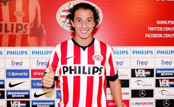 Mexicano Andrés Guardado firma con el PSV de Holanda