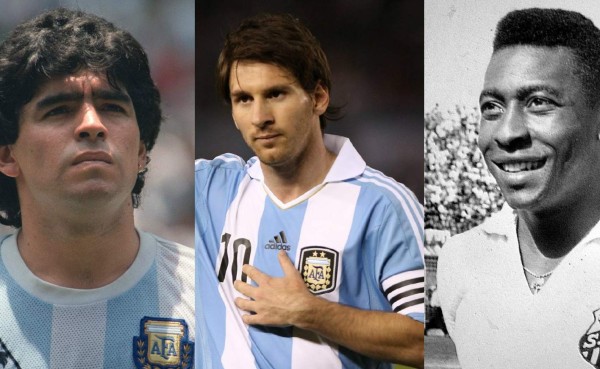 ¿A qué edad se retiraron Pelé y Diego Maradona de su selección?