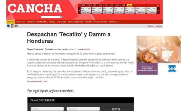 Prensa de México manda a 'callar' a Honduras