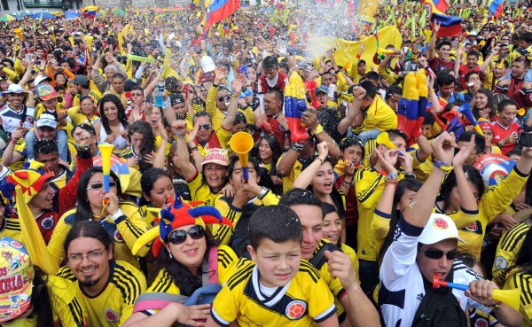 Locura en Colombia por pase a cuartos de final
