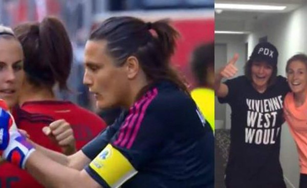 VIDEO: La portera alemana que ignoró a su compañera mientras festejaba