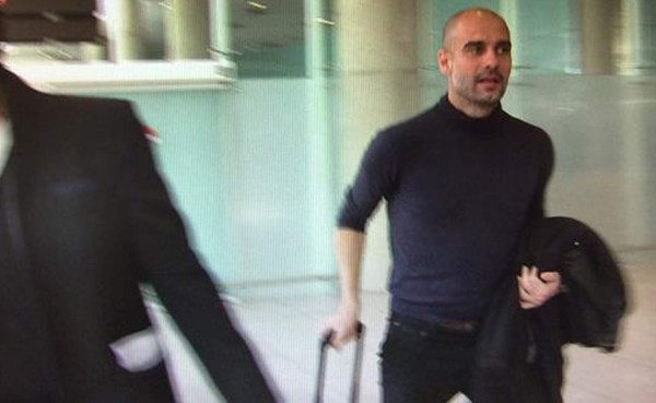 Pep Guardiola ya está en Barcelona