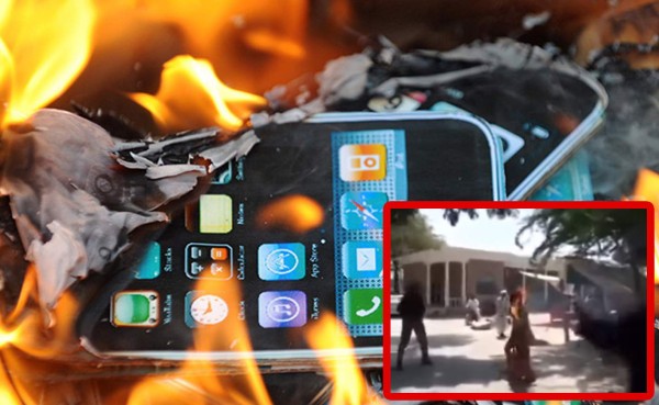 VIDEO: Hombre se prende en llamas por culpa de su celular