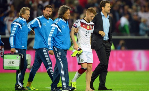 El alemán Marco Reus estará un mes de baja
