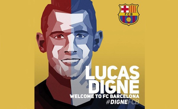 OFICIAL: El francés Lucas Digne, nuevo jugador del Barça por 16,5 millones