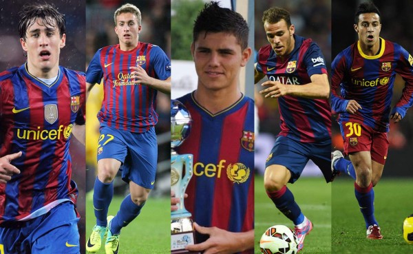 Los canteranos del Barcelona que no lograron triunfar en el Camp Nou