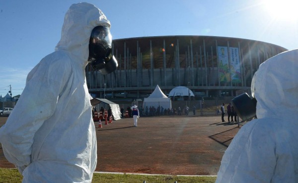 Ejercito realizó simulacro de ataque químico en estadio Mané Garrincha