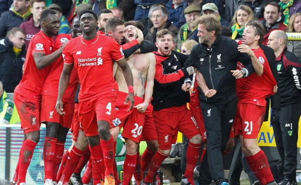 Liverpool venció al Norwich con gol 'in extremis' de Lallana