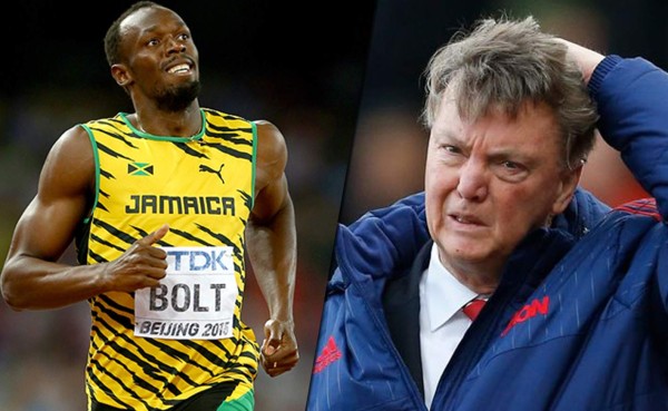 Usain Bolt critica a Van Gaal y revela que prefería a Klopp en el United