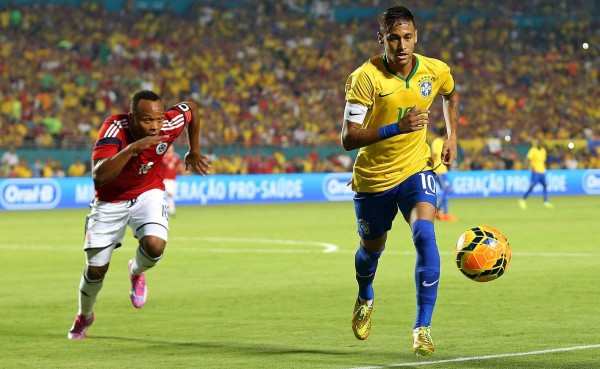 Brasil derrotó a Colombia con golazo de Neymar