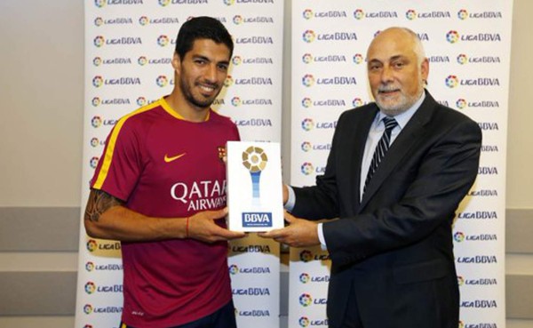 Luis Suárez, mejor jugador de mayo en la liga española