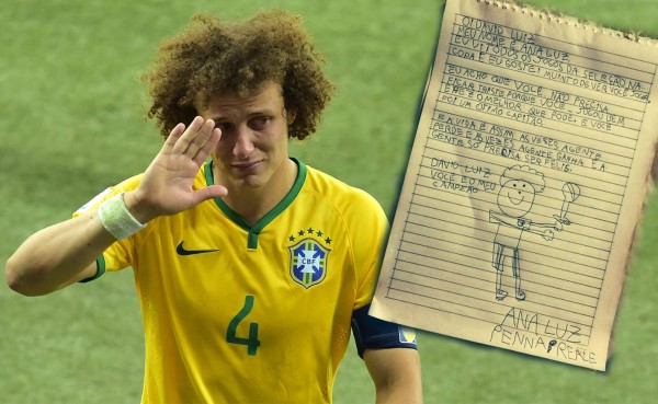 Niña de nueve años emociona al mundo con su carta a David Luiz