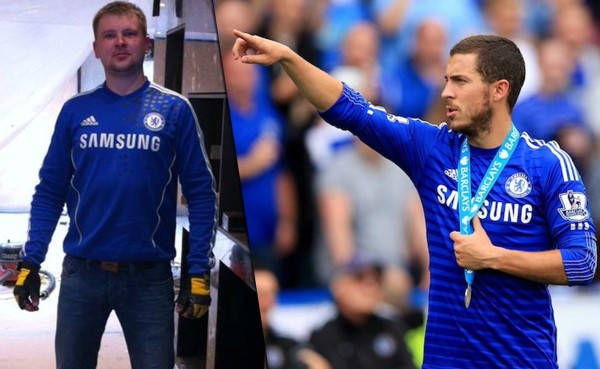 Hazard le obsequió un DVD con el título del Chelsea a aficionado que sufre amnesia