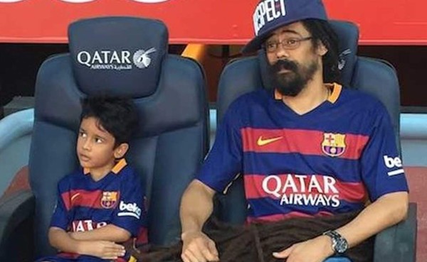 Hijo de Bob Marley visita el Camp Nou