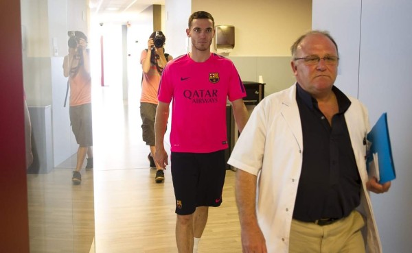 Thomas Vermaelen recibe el alta y viaja a Minsk con el Barcelona