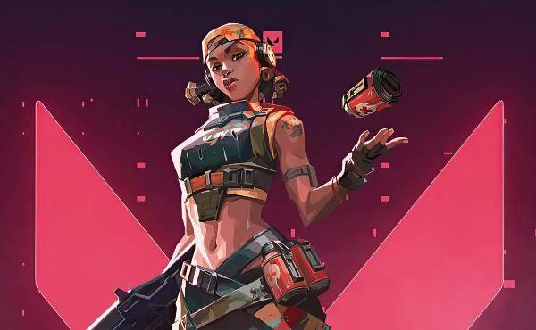 Raze, the character Carolina portrays in the game VALORANT.