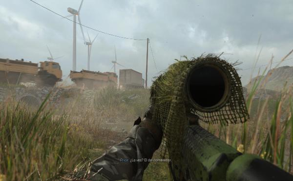 No sería<b> Modern Warfare</b> si no hubiera una misión de sigilo con rifles de precisión mientras se utiliza un traje ghillie.